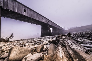 Alte Rheinbrücke zwischen Schweiz und Liechtenstein