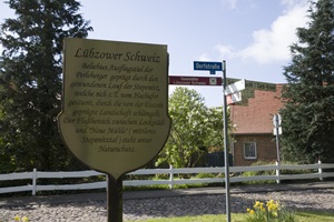Schild Lübzower Schweiz