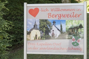 Ortsschild Bergweiler