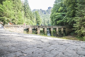 Staumauer Amselsee Sächsische Schweiz