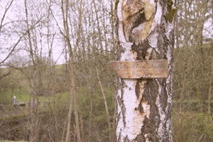 Hinweisschild Strohner Schweiz